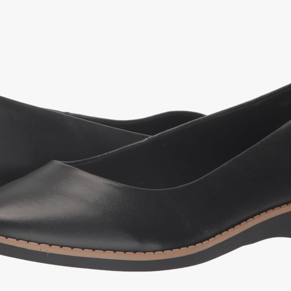 Anne Klein Iflex Serene Black Vegan Leather, Slip on, Ballet Flat. Wmn 9M - Picture 2 of 10